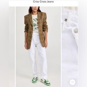 AGOLDE Criss Cross jeans in milkshake size 27.